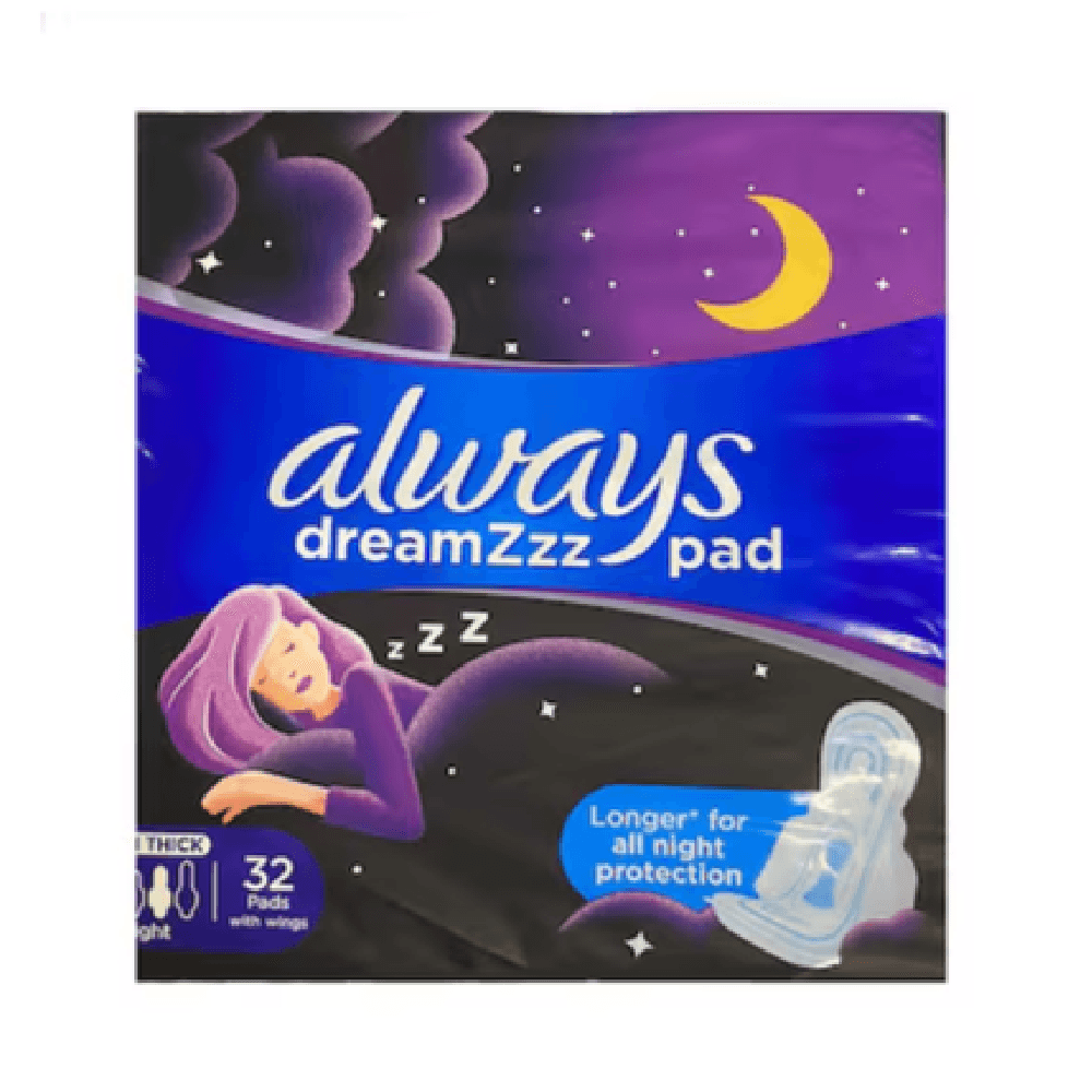 Always Dreamzzz Maxi Thick Night Pads 32Pcs 