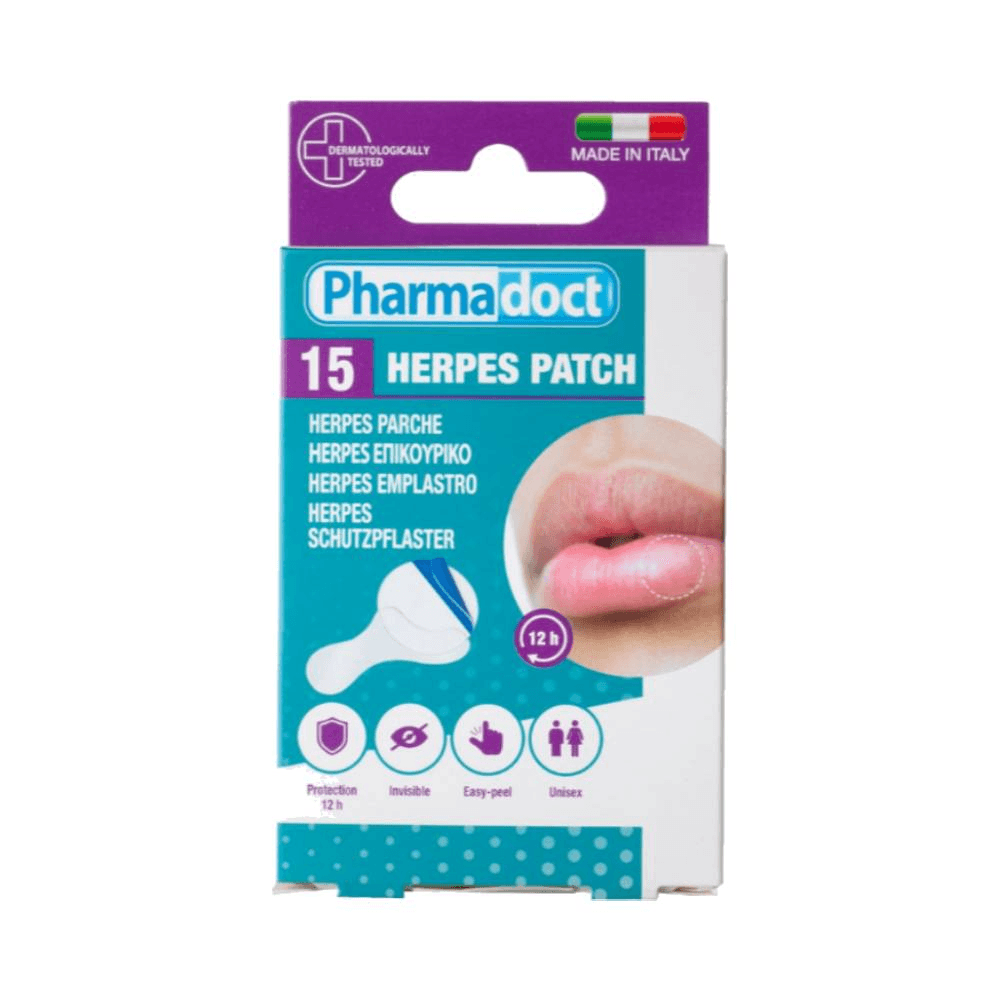 Pharmadoct Herpes Patches Protection for 12hrs 15mm 15Pcs