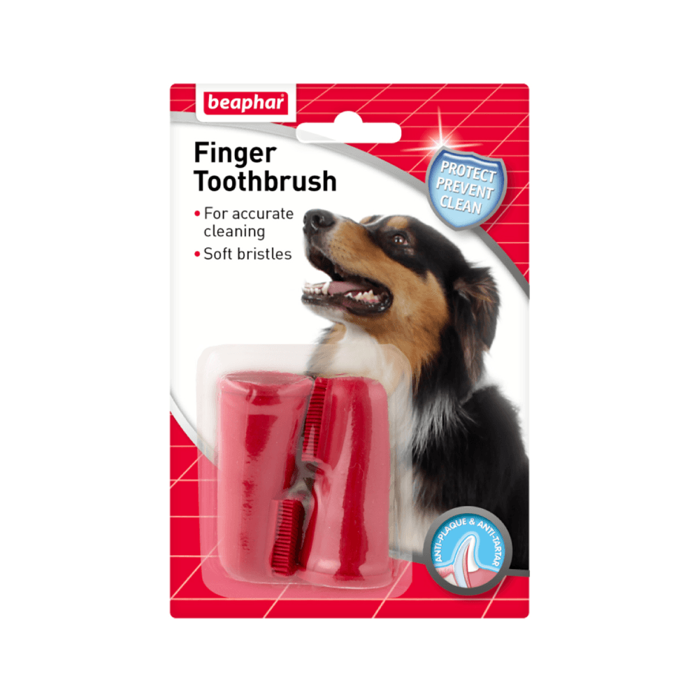 Beaphar Finger Toothbrush For Cats & Dogs 2Pcs