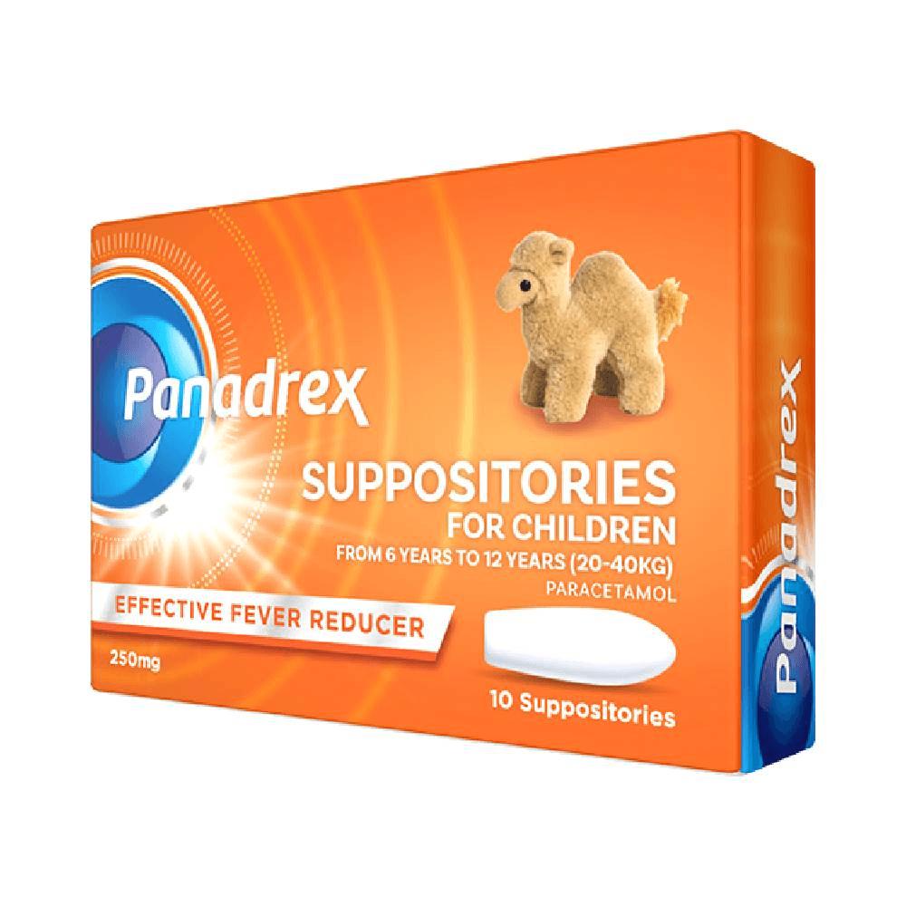 Panadrex Suppositories For Children 250mg 10's