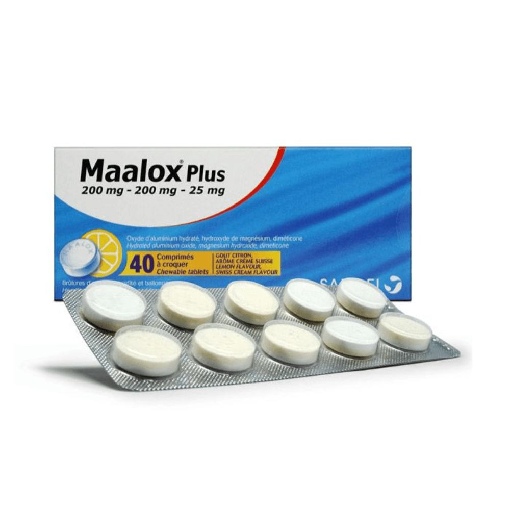 Maalox Indigestion Chewable Tablets 200mg 40's