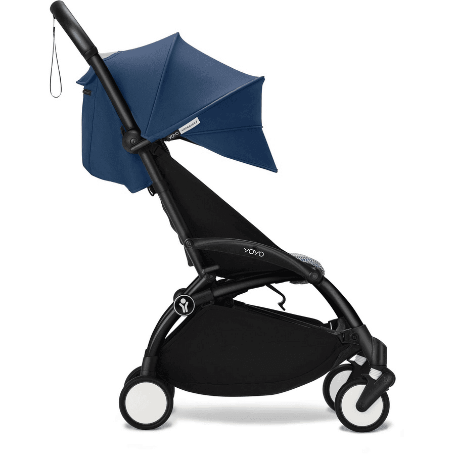 Stokke Yoyo3 6+ Stroller - Black Frame With Color Pack 6+ (Air France Blue)