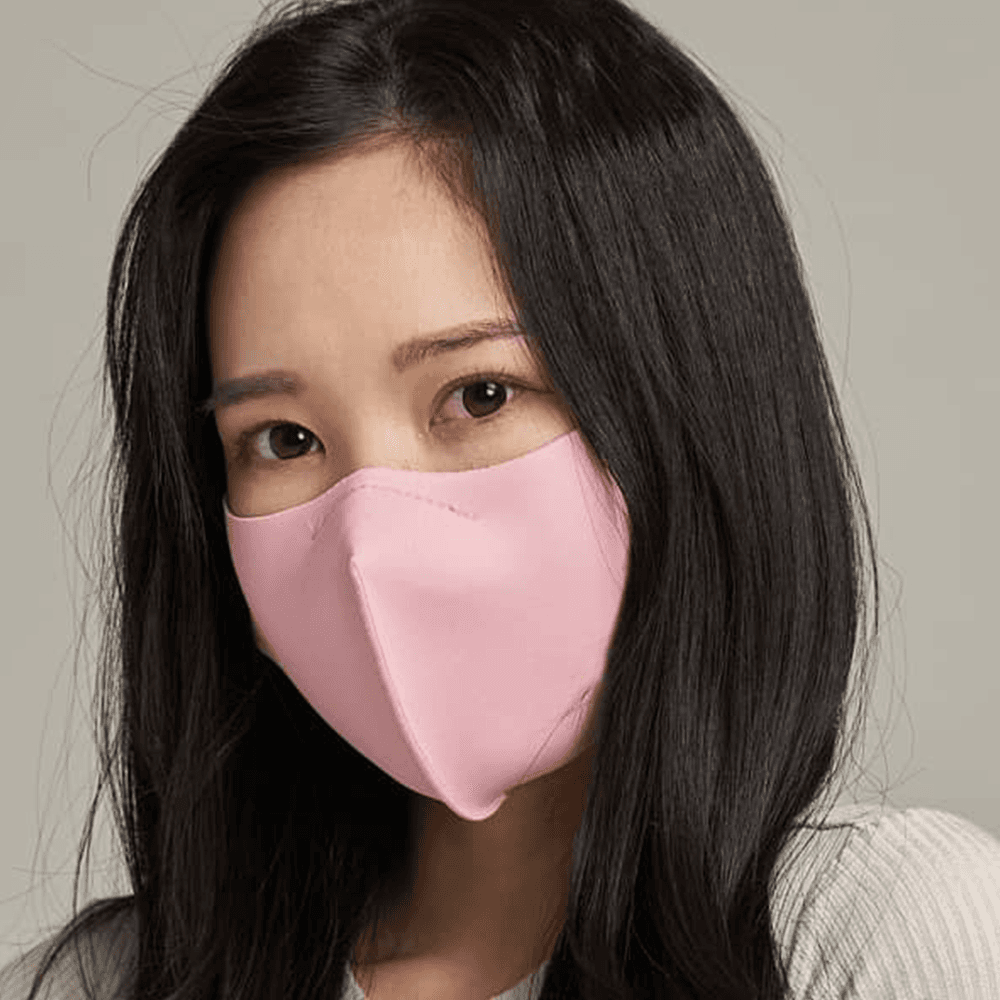 Bbl Premium Copper Face Mask With Nose Clip Pink Without Logo