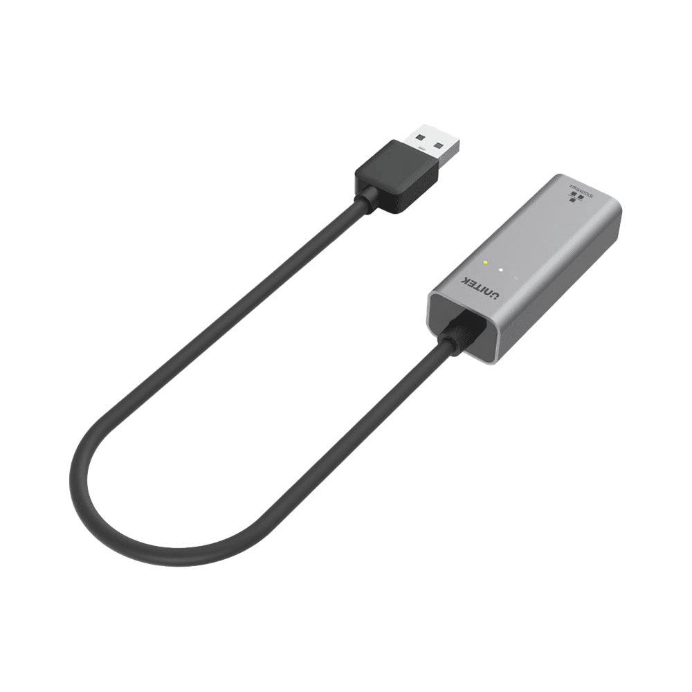 وصلة يونيتك لتحويل مدخل USB الى مدخل انترنت Ethernet / طول 30Cm