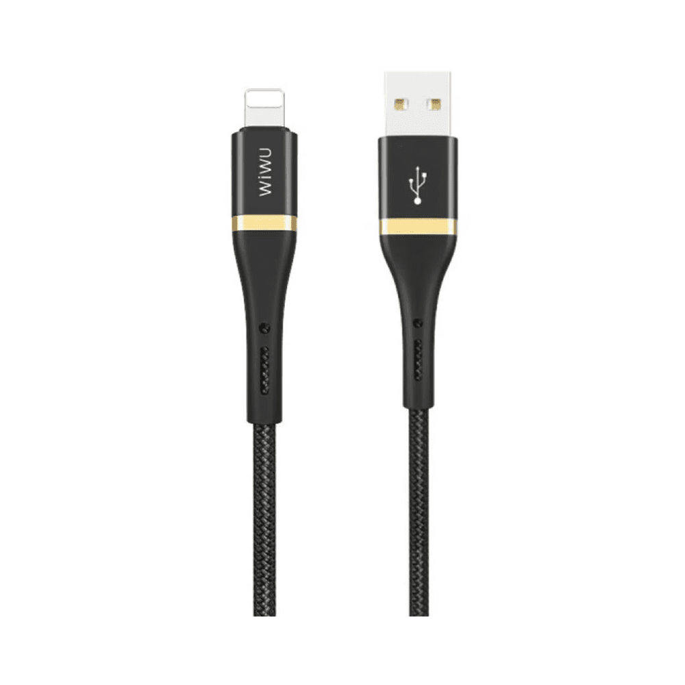 Wiwu ED-100 Elite 2.4A USB To Lightning Data Cable 3m Black