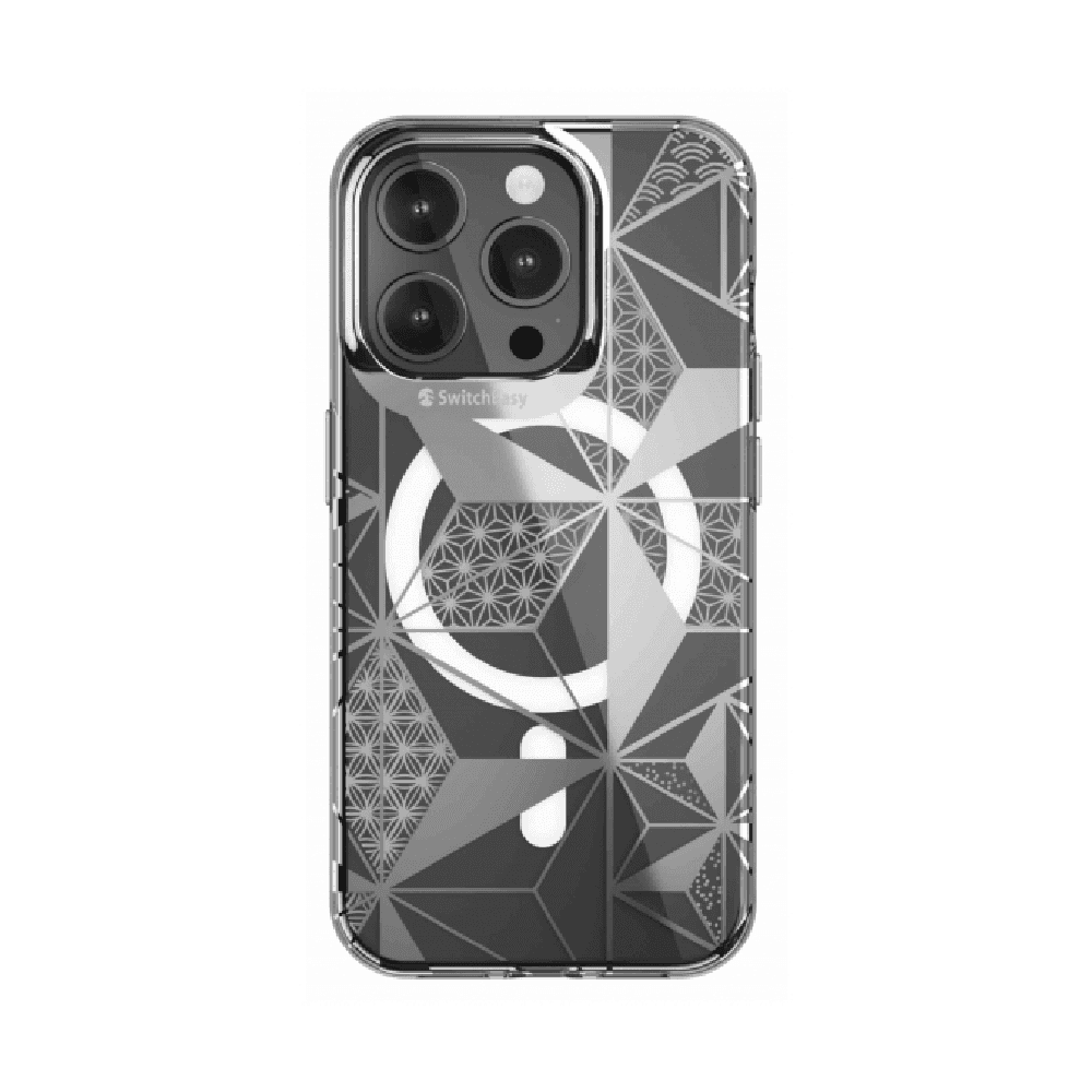 كفر Artist Asanoha من Switcheasy لايفون 15 برو ماكس / يدعم MagSafe / تأثير 3D مميز / شفاف