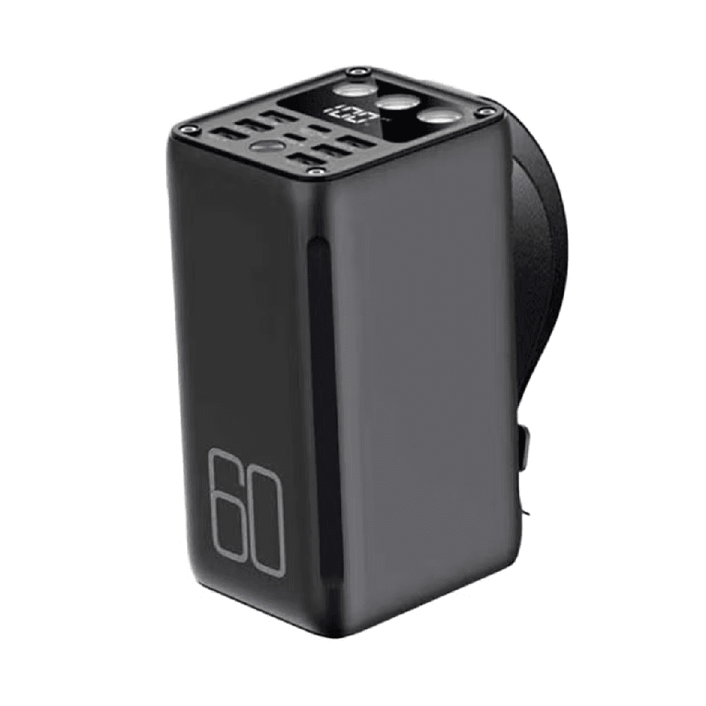 Xundd Xdch 038 60000mAh Powerbank With 7 Output & 2 Input Black