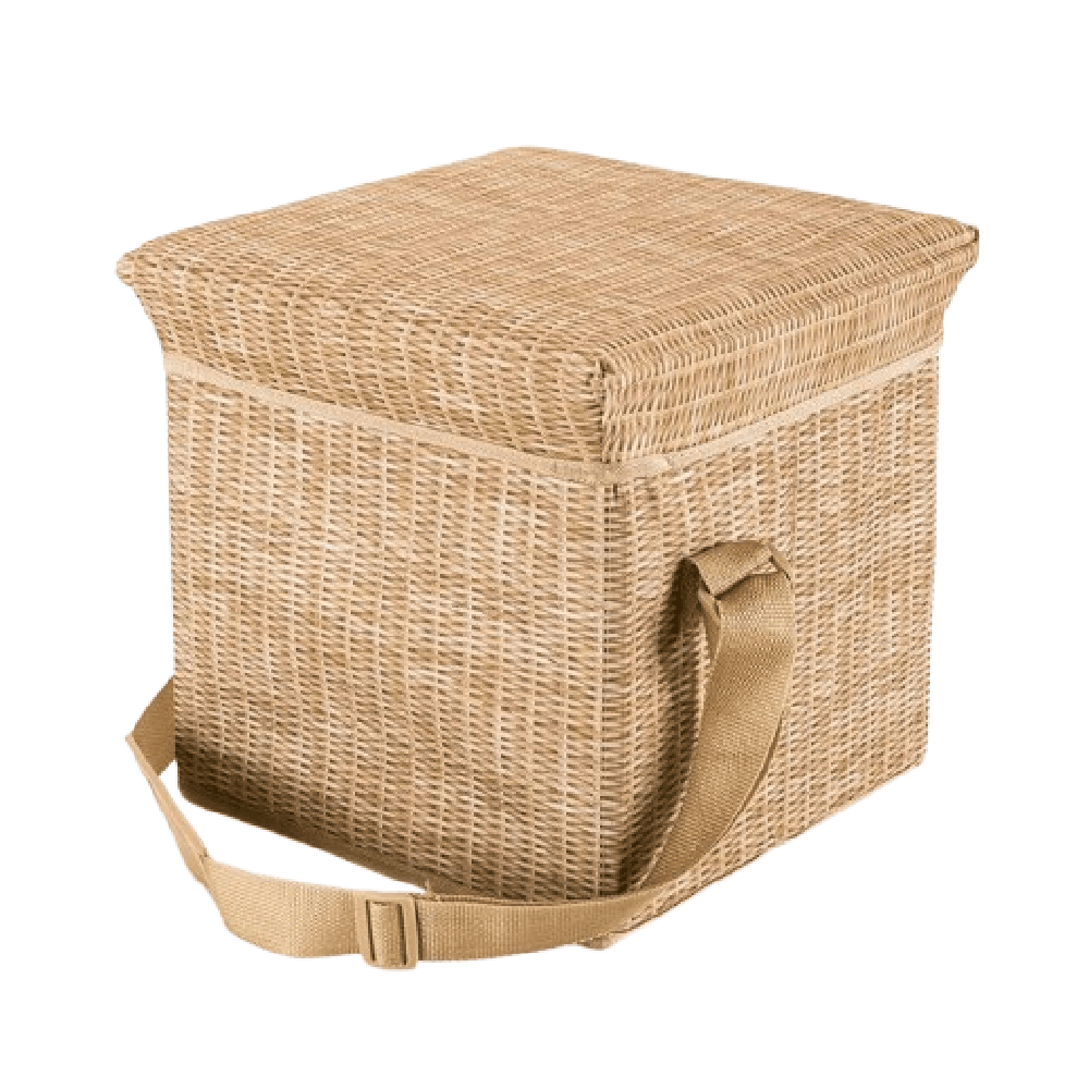 Wicker Picnic Cooler Seat