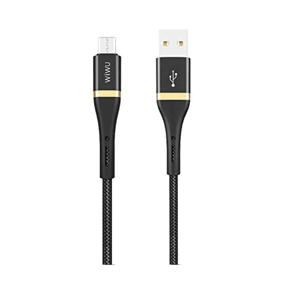 WiWU 2.4A USB to Micro USB Elite Data Cable 2M ED-102 Black