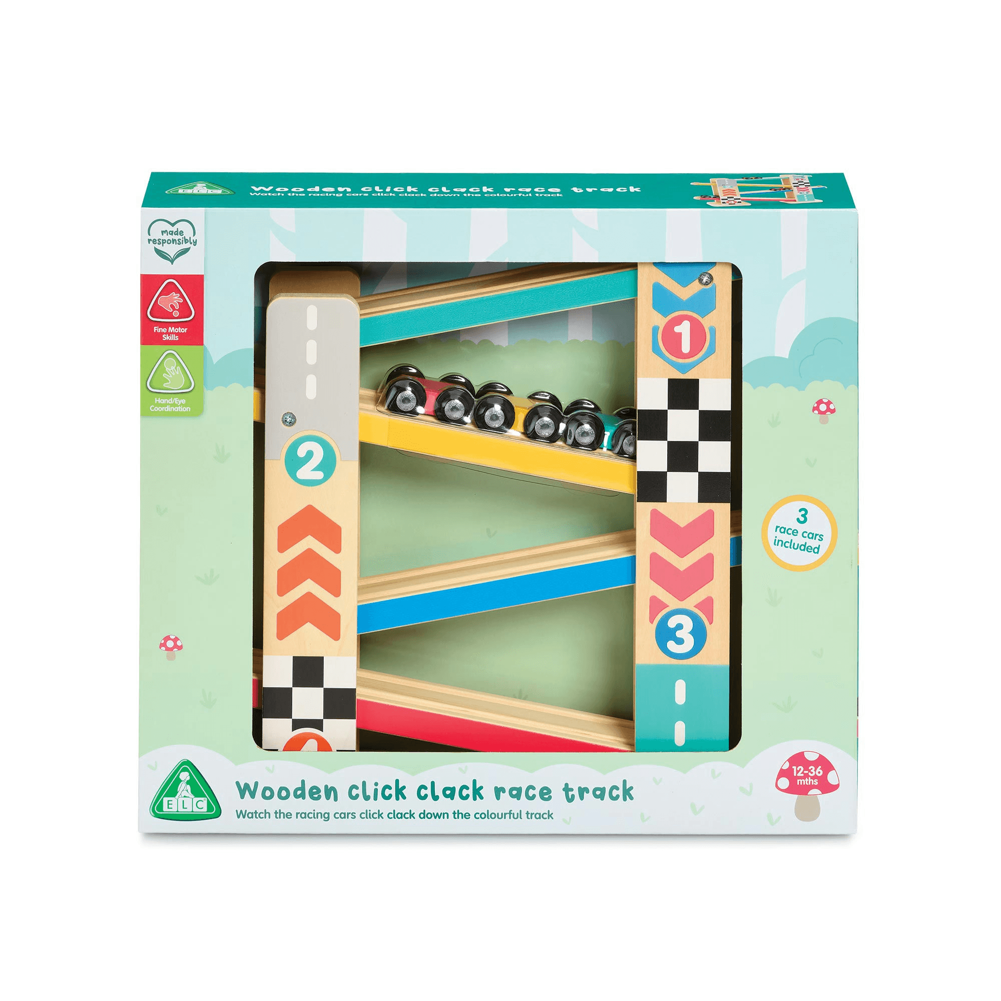 ELC Wooden Click Clack Race Track