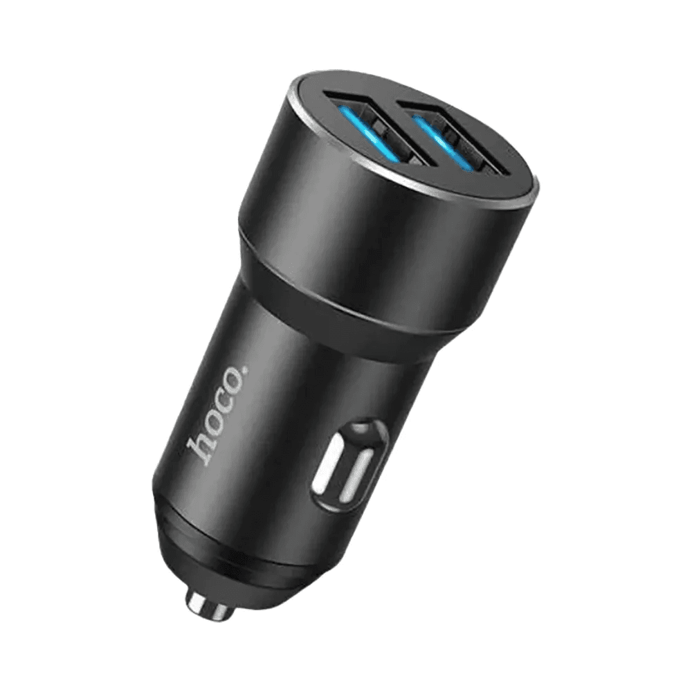 Hoco DZ17 Powerful Dual Port Car Charger with Lights