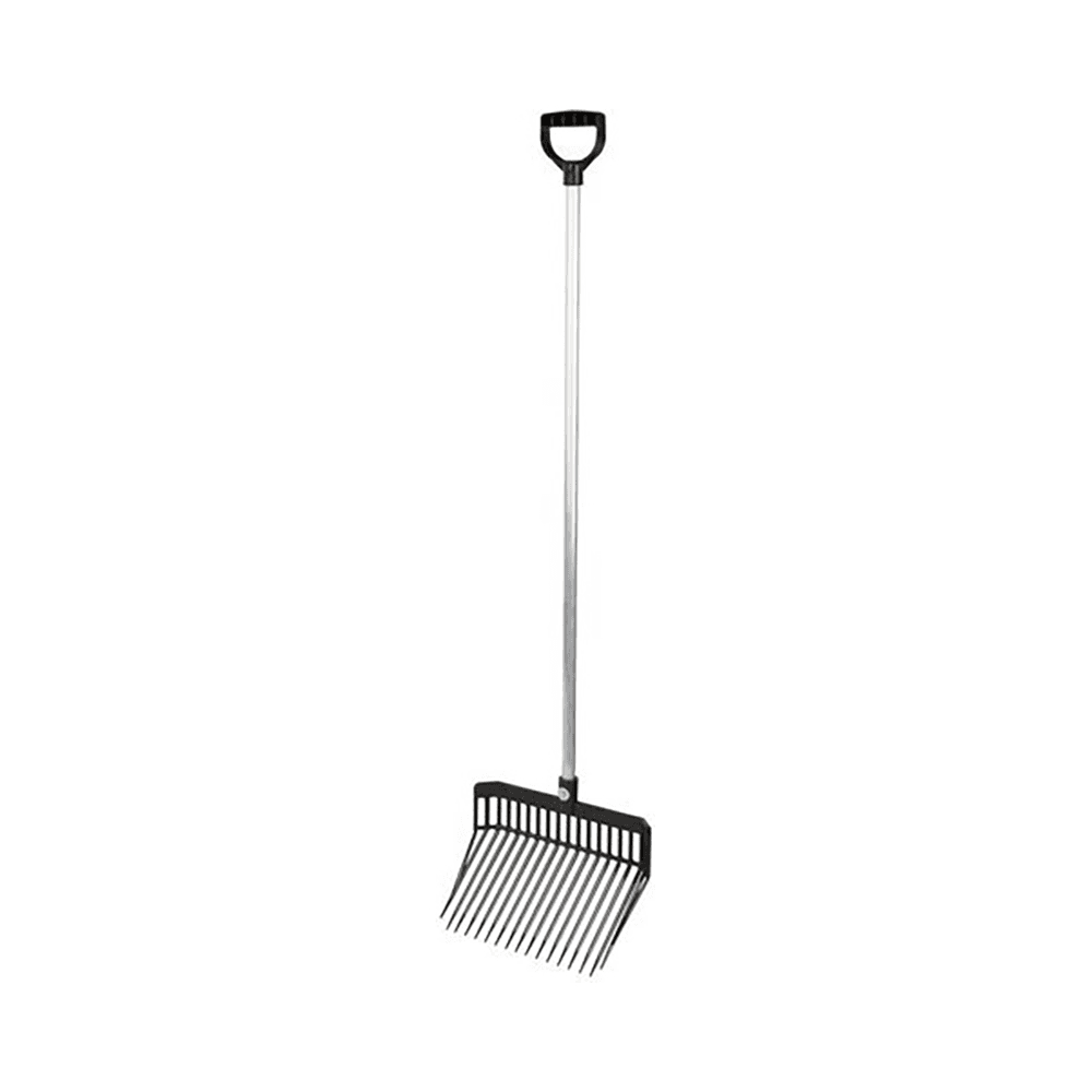 Manure Fork Black With D Handle Metal