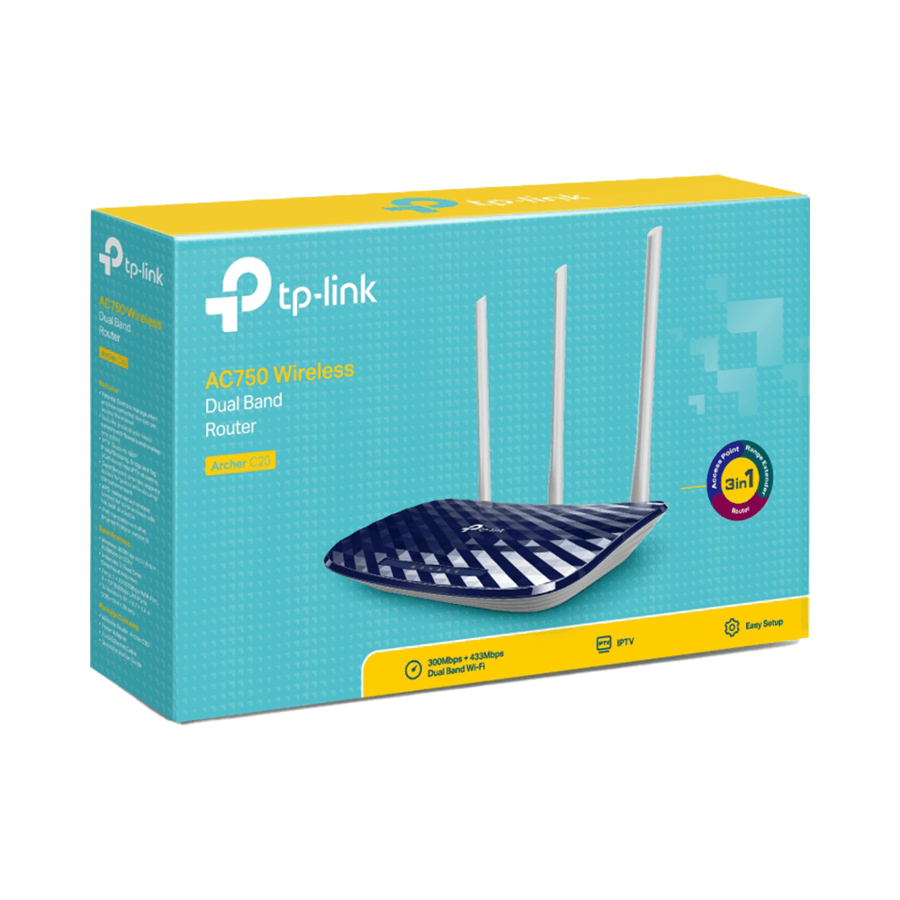 TP-Link AC750 Archer C20 Wireless Dual Band Router
