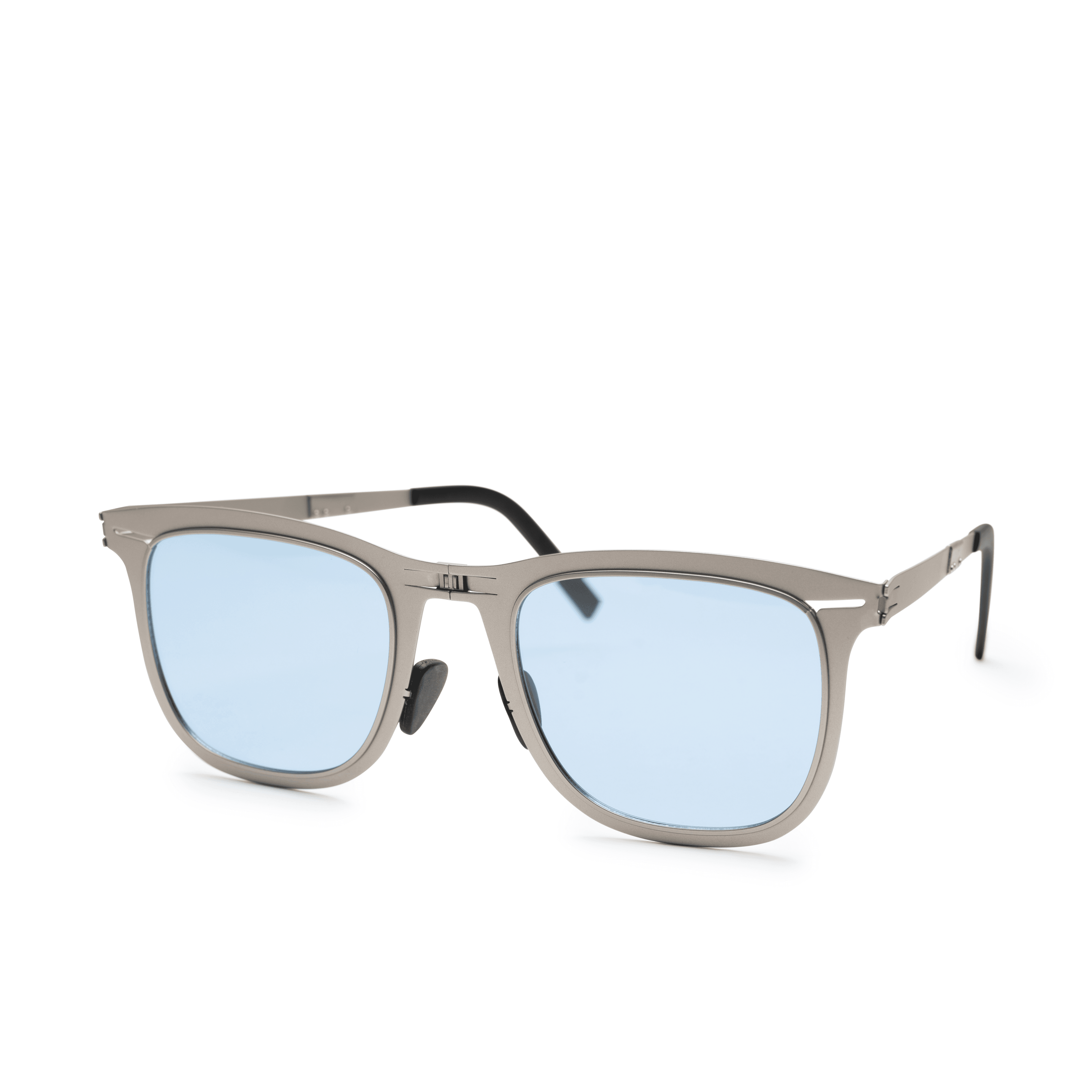 Rain Silver Blue On Gradient Sunglasses
