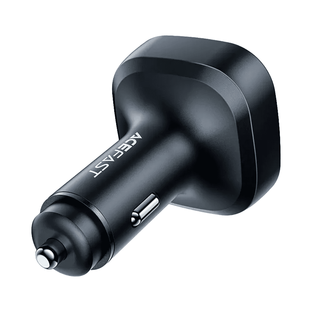 Acefast B5 101W 2 x USB-C + USB-A Metal Car Charger with OLED Smart Display