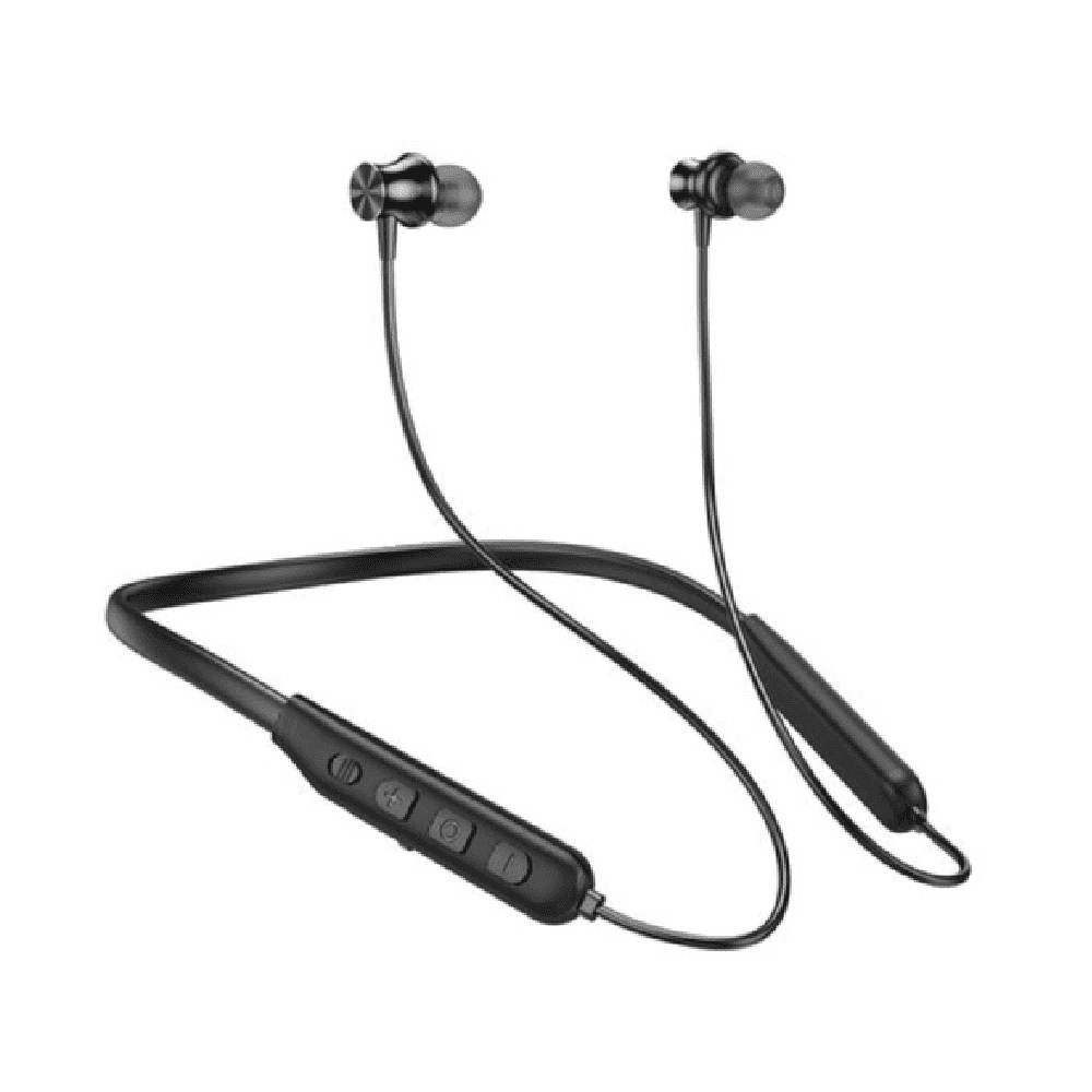 Admos Wireless Neckband Earphones with 25H Talk Time & 26H Music Playback Black