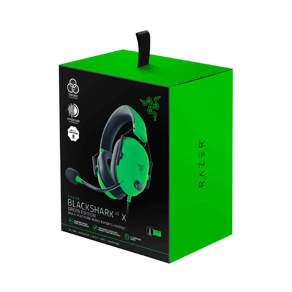 Razer BlackShark V2 X Green Edition Wired Esports Headset