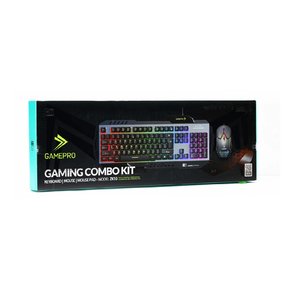 Heatz GamePro ZK10 Gaming Keyboard Combo Kit