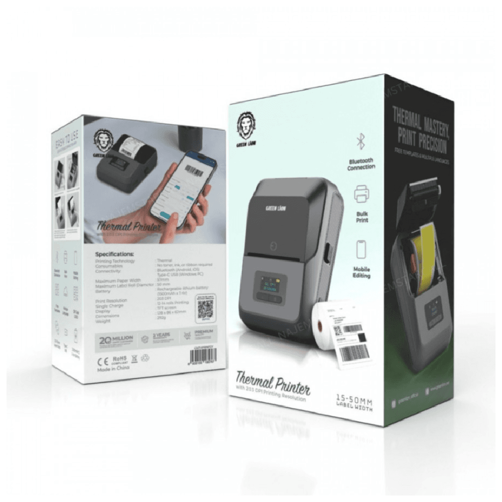 Green Lion Thermal Printer Grey
