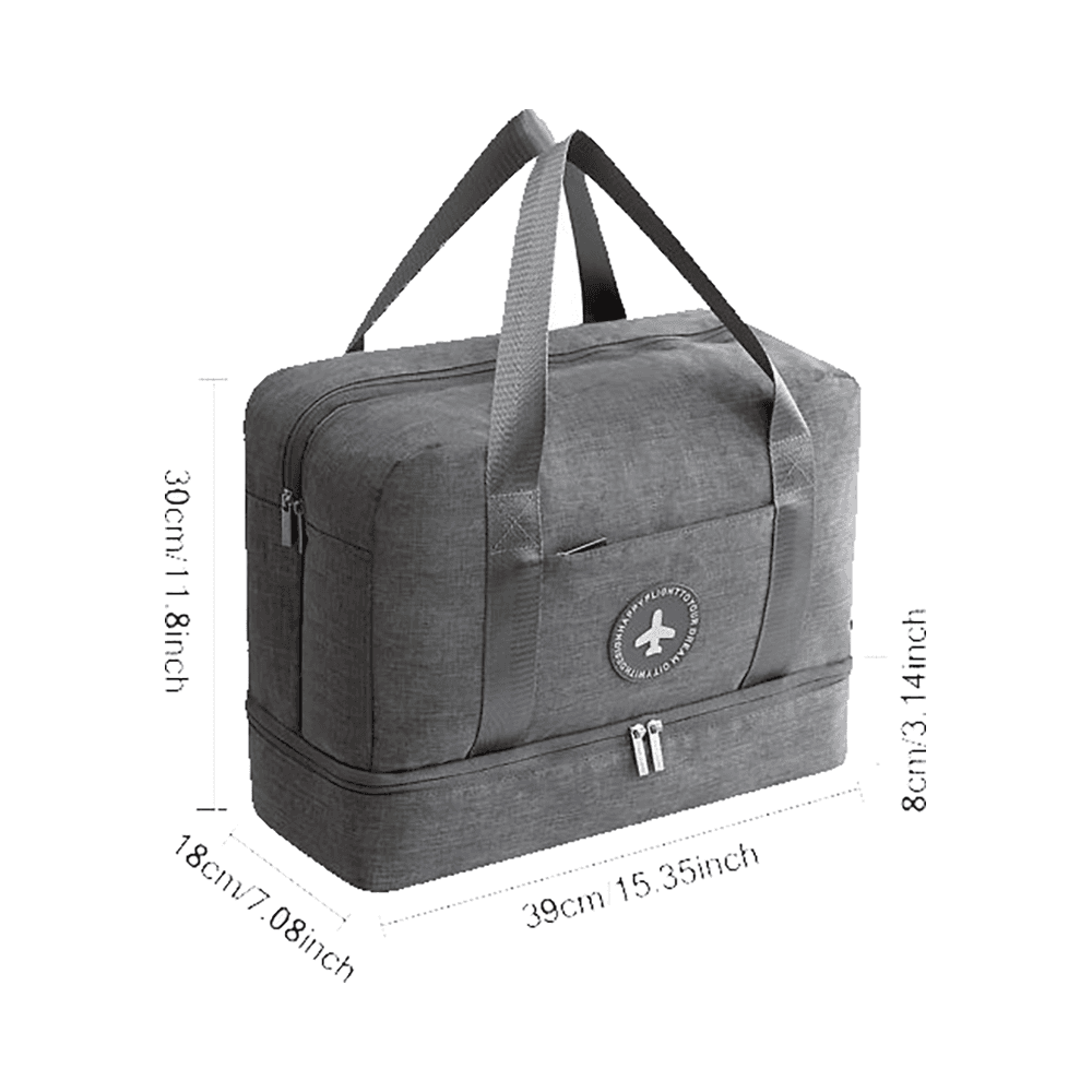 Multi-Function Polyester Gym Bags (Gray)