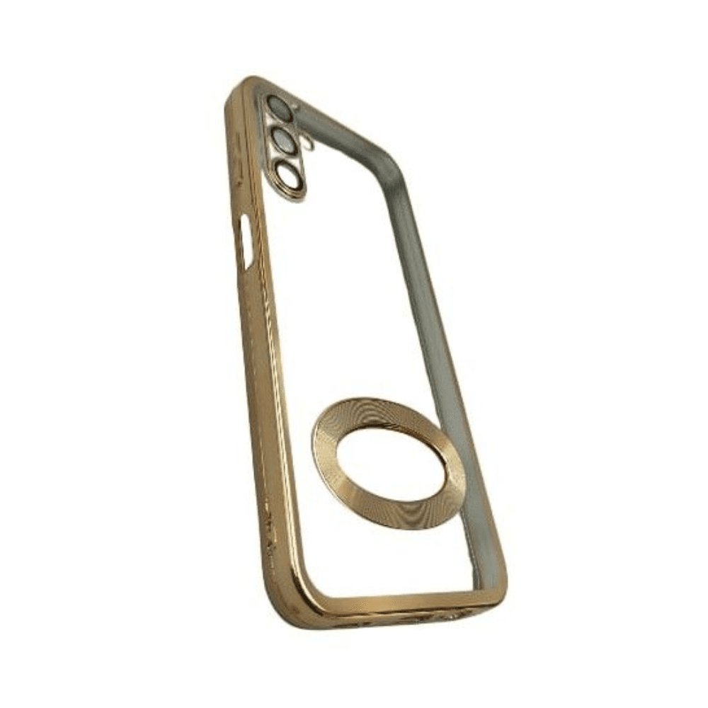 Samunsg Galaxy A12 & M12 Clear Cover - Gold