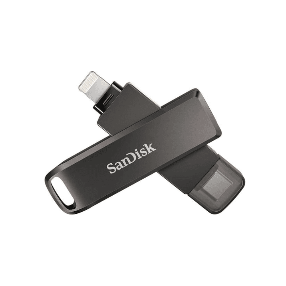 SanDisk iXpand Luxe 128GB Flash Drive Black SDIX70N-128G-GN6NE