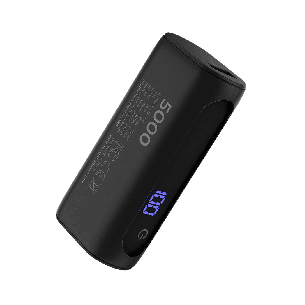 بطارية Rolling Square سعة 5000 mAh / مدخل تايب سي + USB / شحن PD قوة 30 واط / صغيرة جداً