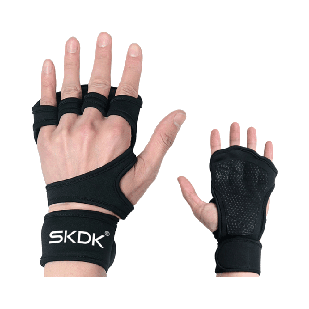 Skdk Fitness Gloves With Wrist Support 2 In 1