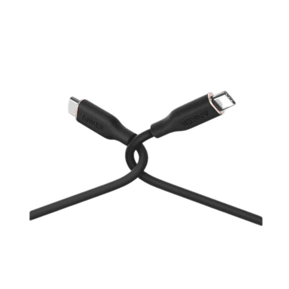 Anker A8553H11 Powerline Iii Flow 100W Usb-C To Usb-C Cable 6Ft Midnight Black