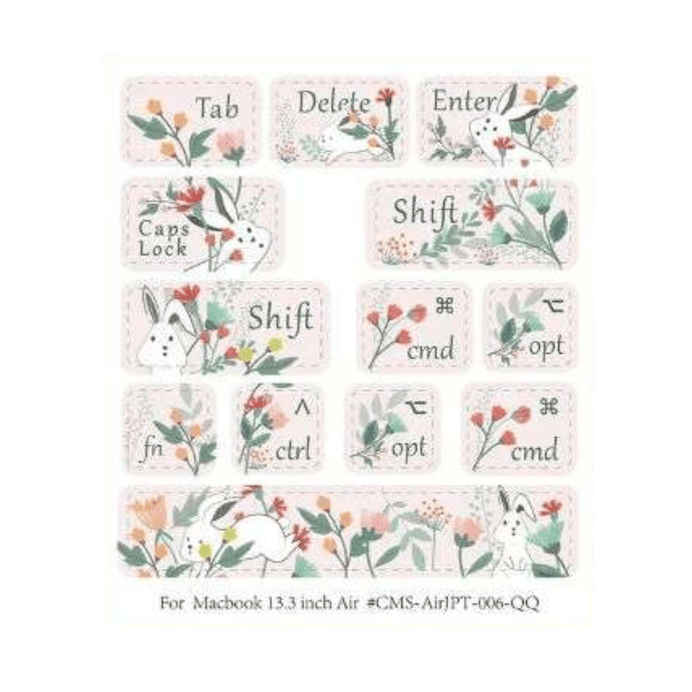 Laptop Partial Keyboard Skin Stickers
