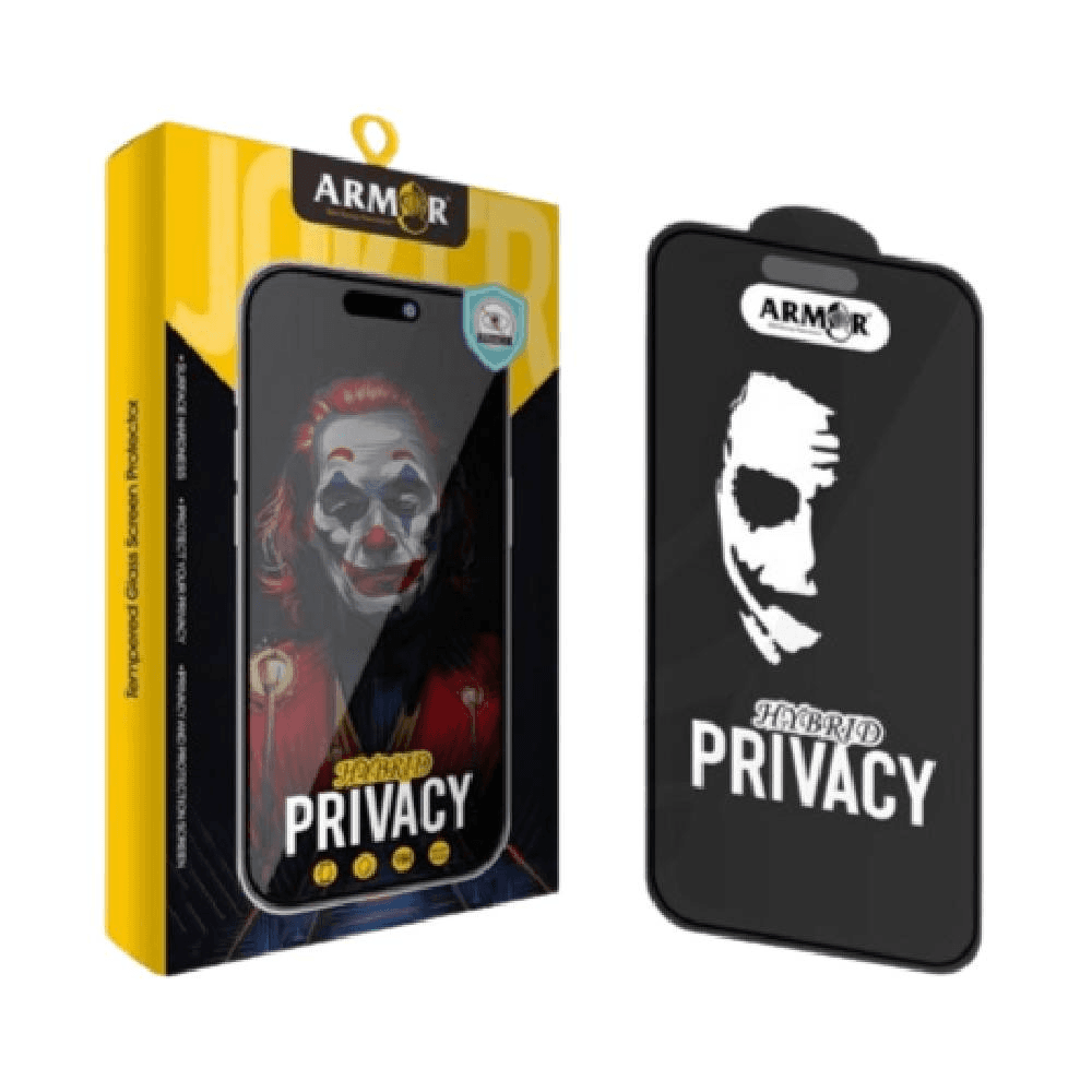 Armar Privacy Hybrid Protection Temper Glass Screen Protector For iPhone 15 Pro