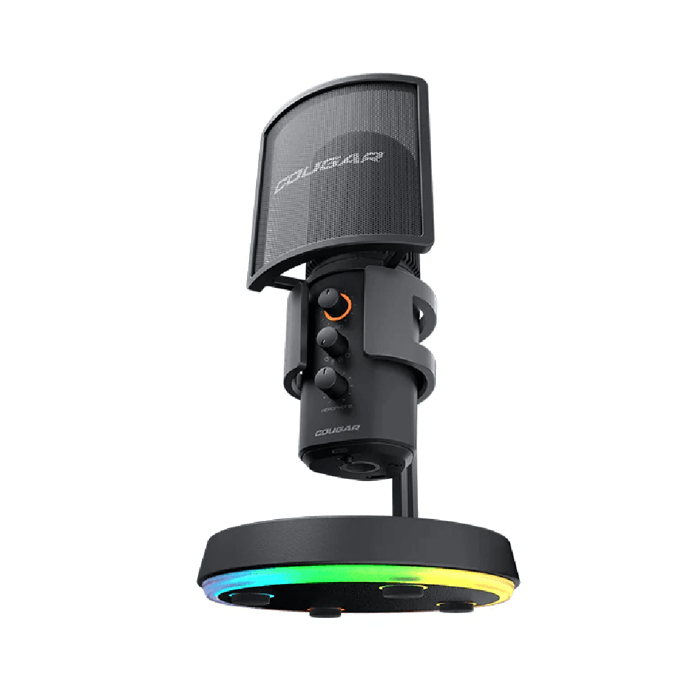 Cougar Screamer X Studio Microphone RGB Stand, USB Hub, Detachable Pop Filter Accessories Included