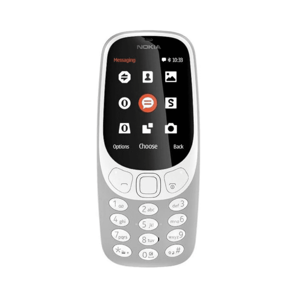 نوكيا 3310 هاتف مزدوج الشريحة باللون الرمادي الداكن