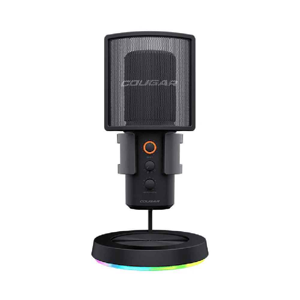 Cougar Screamer X Studio Microphone RGB Stand, USB Hub, Detachable Pop Filter Accessories Included