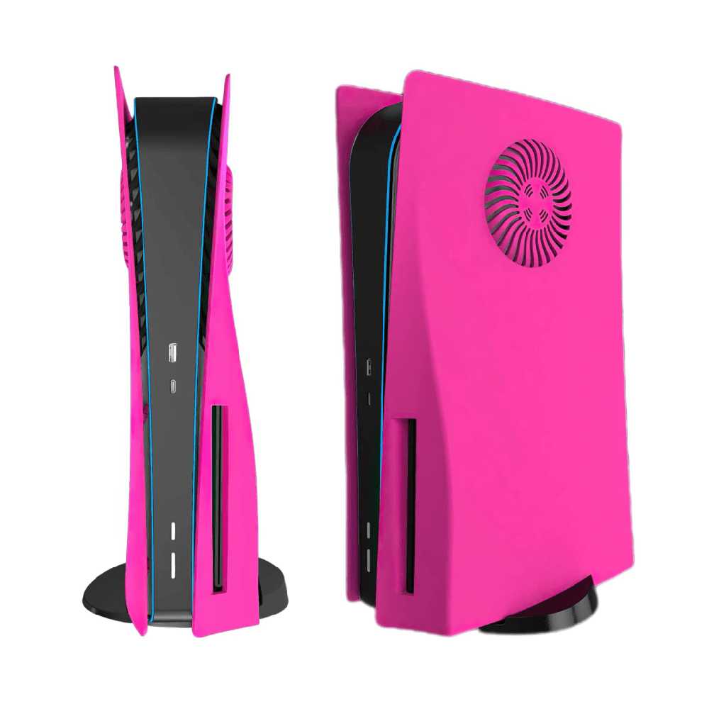 Faceplate Disc Edition Console Shell with Cooling Vents Cover For PS5 Nova Pink