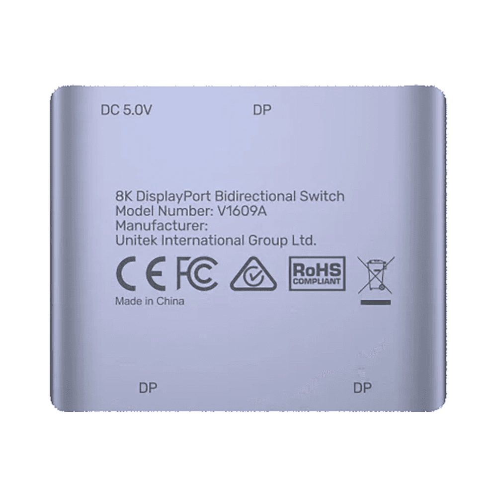 8K DisplayPort Bidirectional Switch V1609A