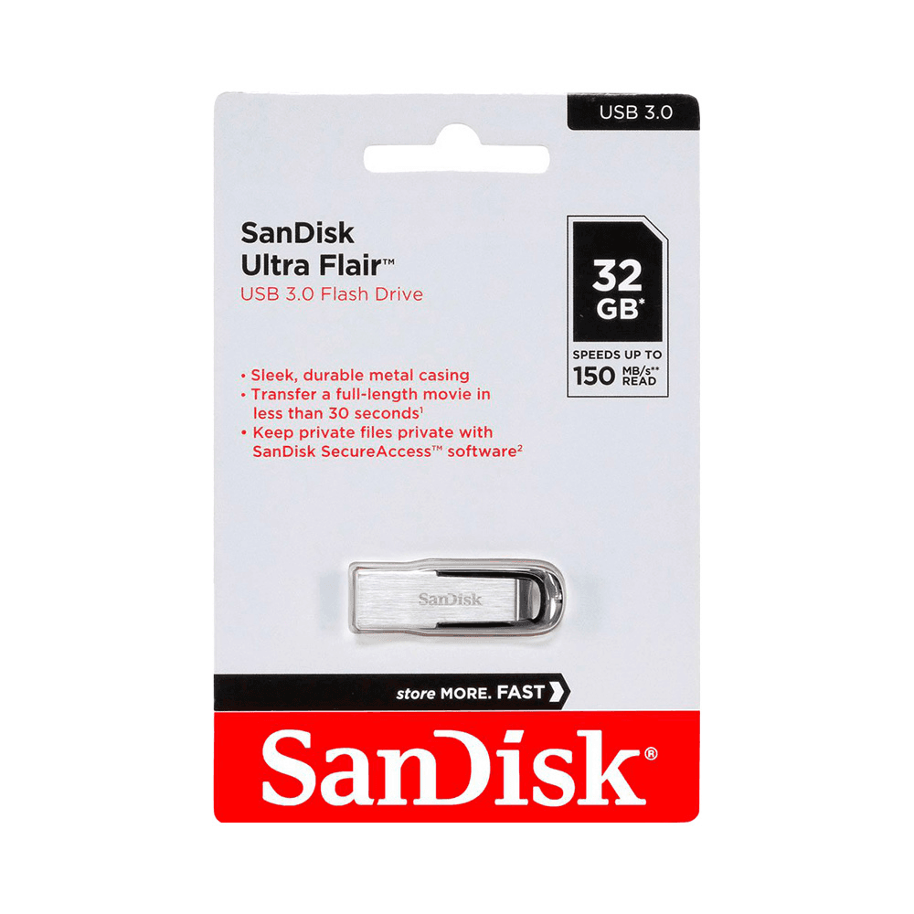 SanDisk 32GB Cruzer Ultra Flair USB 3.0 Pendrive
