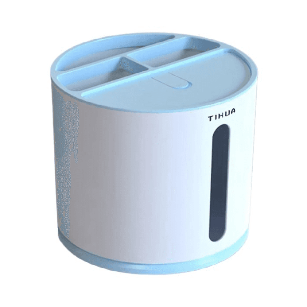 Desktop Plastic Tissue Storage Box (Grey)