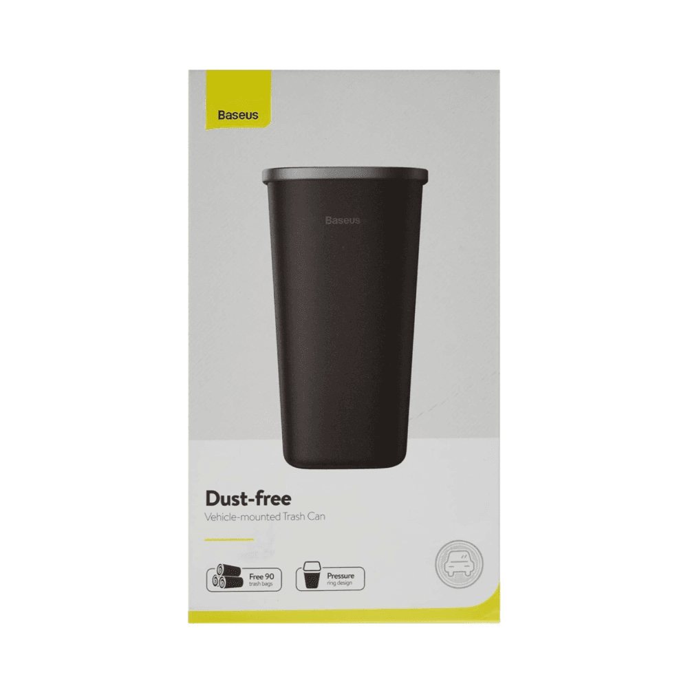 Dust Free Vehicle Mounted Trash Can (Black) Baseus