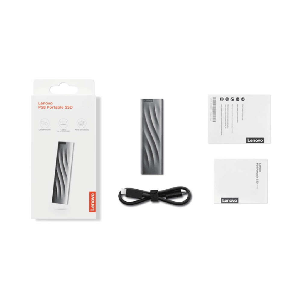 Lenovo PS8 Portable SSD 2TB USB 3.2 Gen 2 Type-C