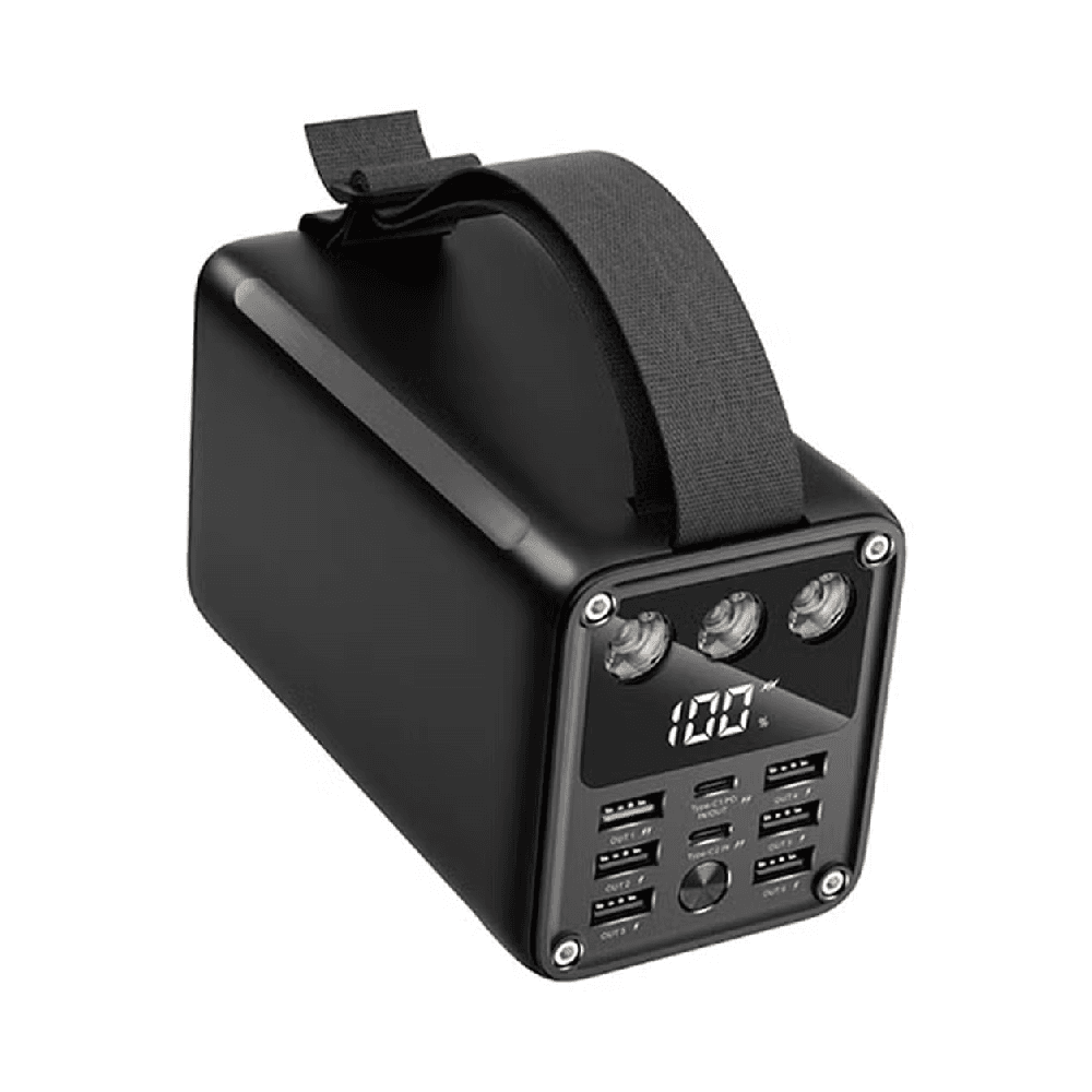 Xundd Xdch 038 60000mAh Powerbank With 7 Output & 2 Input Black