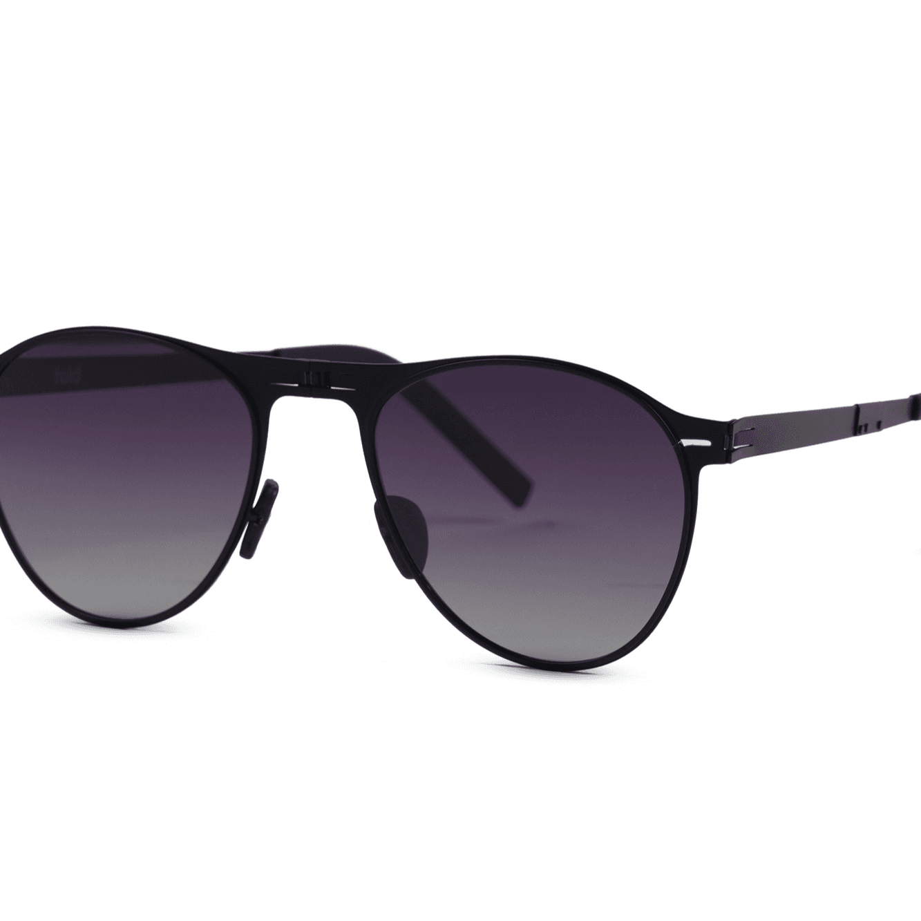 Moon Black On Grey Gardient Sunglasses