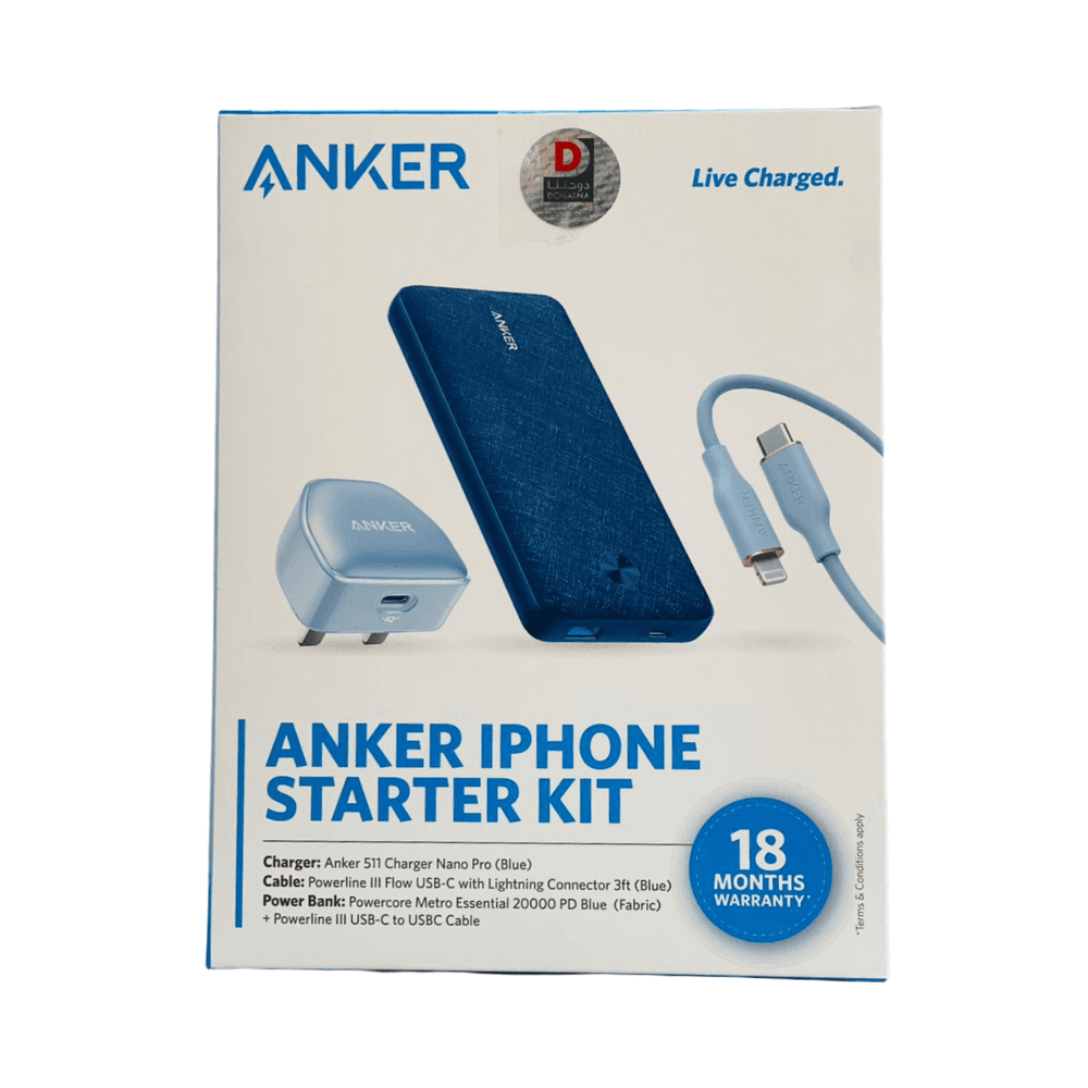 Anker 3 In 1 iPhone Starter Kit Package
