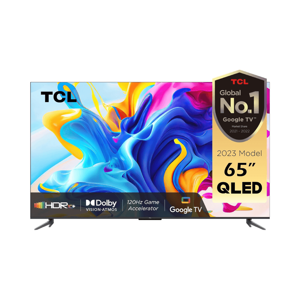 TCL 65C645 QLED 4K UHD 120Hz MEMC Processor VRR Google TV HDMI 2.1 Game Mode 15ms 65 Inch TV