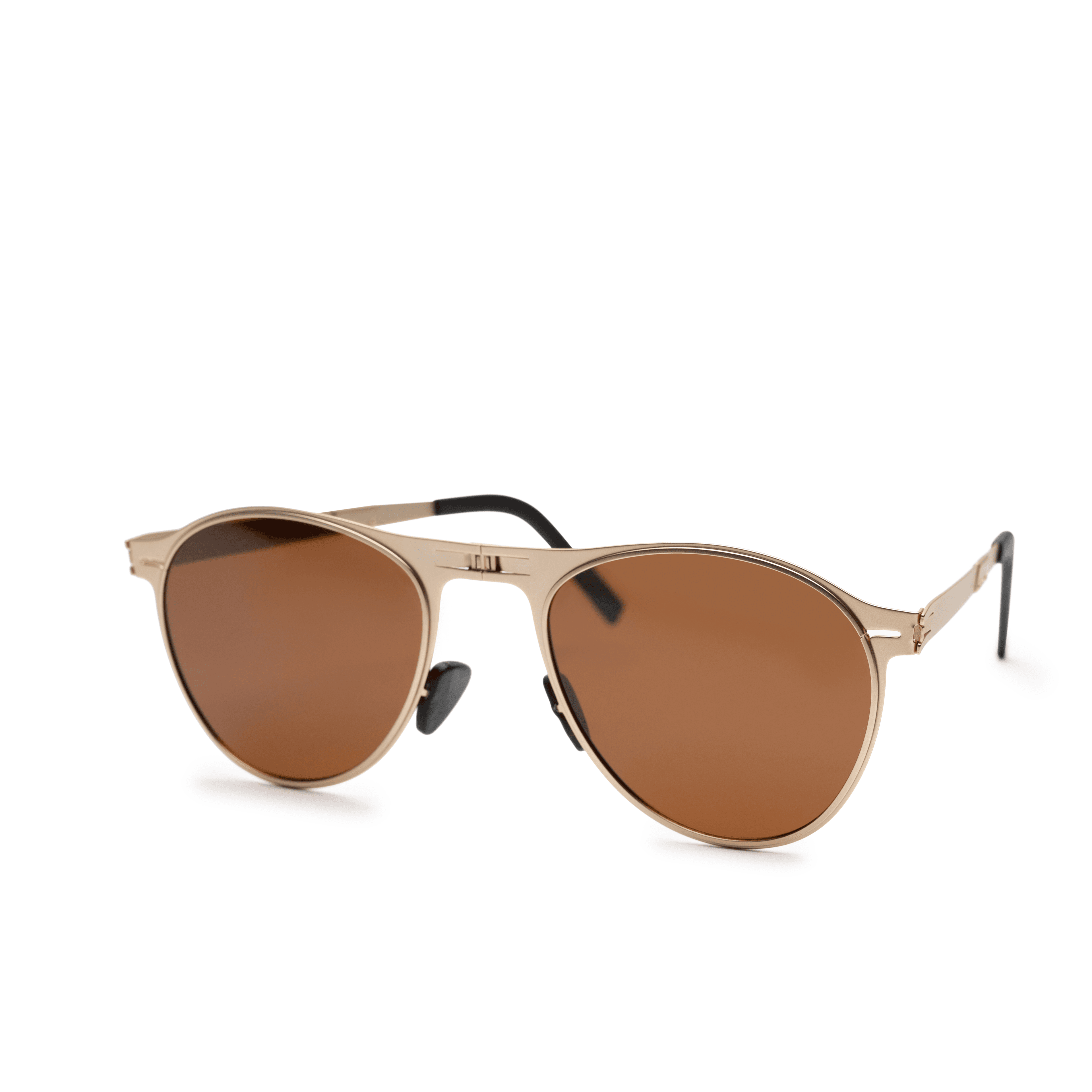Moon Gold On Brown Sunglasses