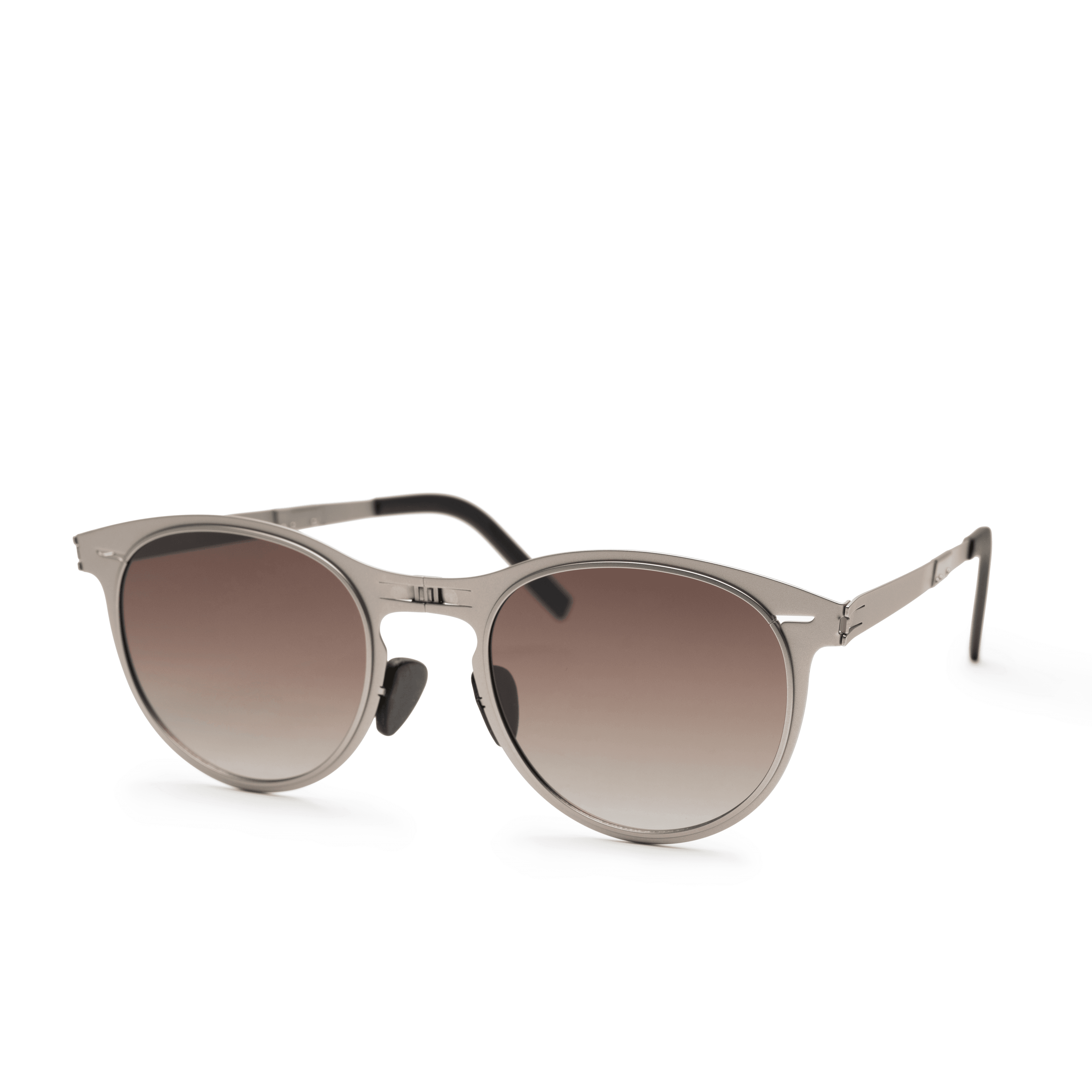 Earth Silver On Brown Graddient Sunglasses