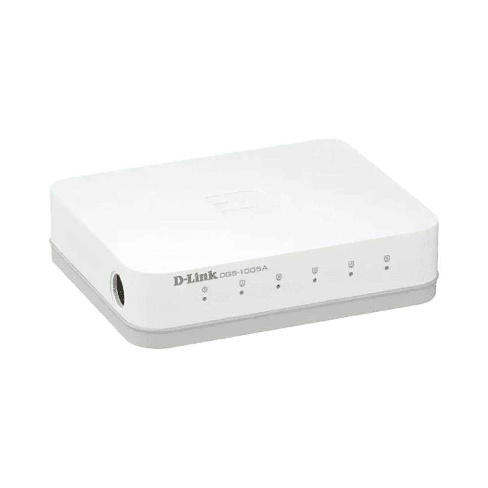 دي لينك، محول سطح المكتب 5 منافذ جيجابت DGS-1005A، أبيض