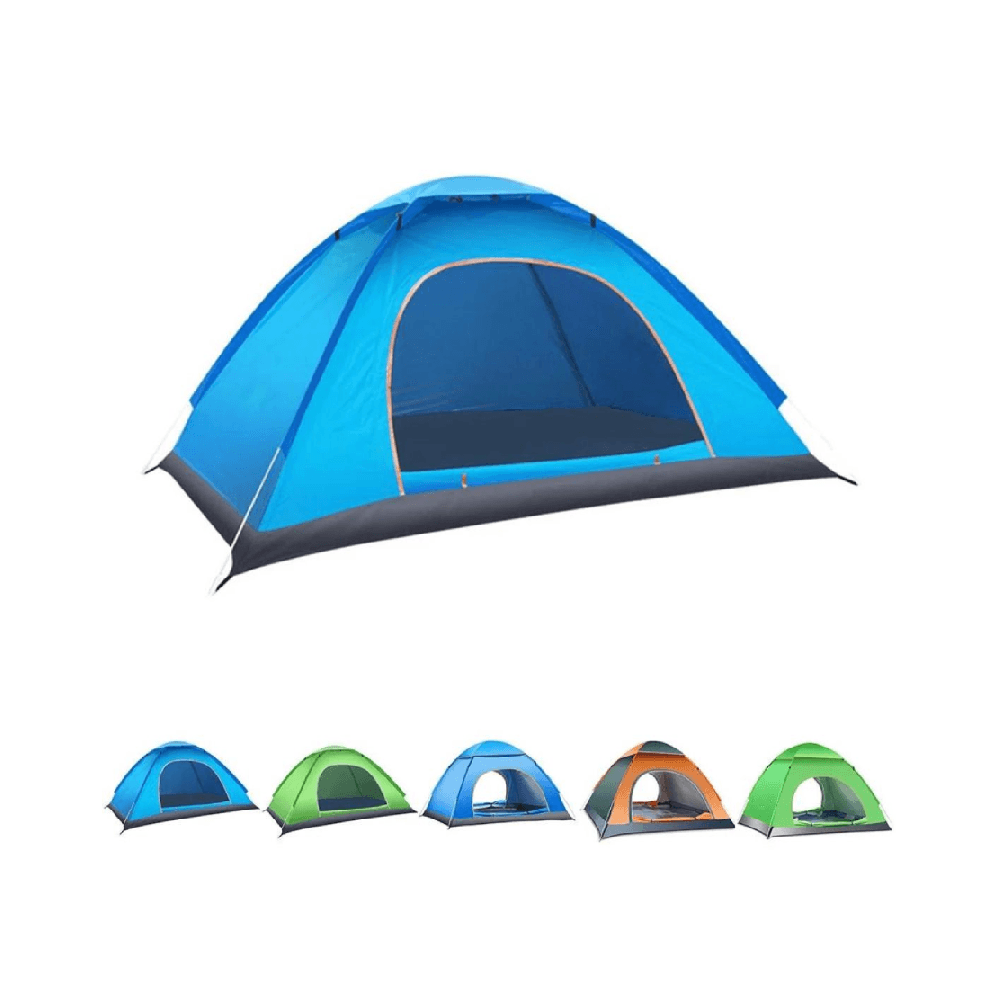 4-Person Camping Tent with Carrying Bag 2x2m (One minute automatic tent)