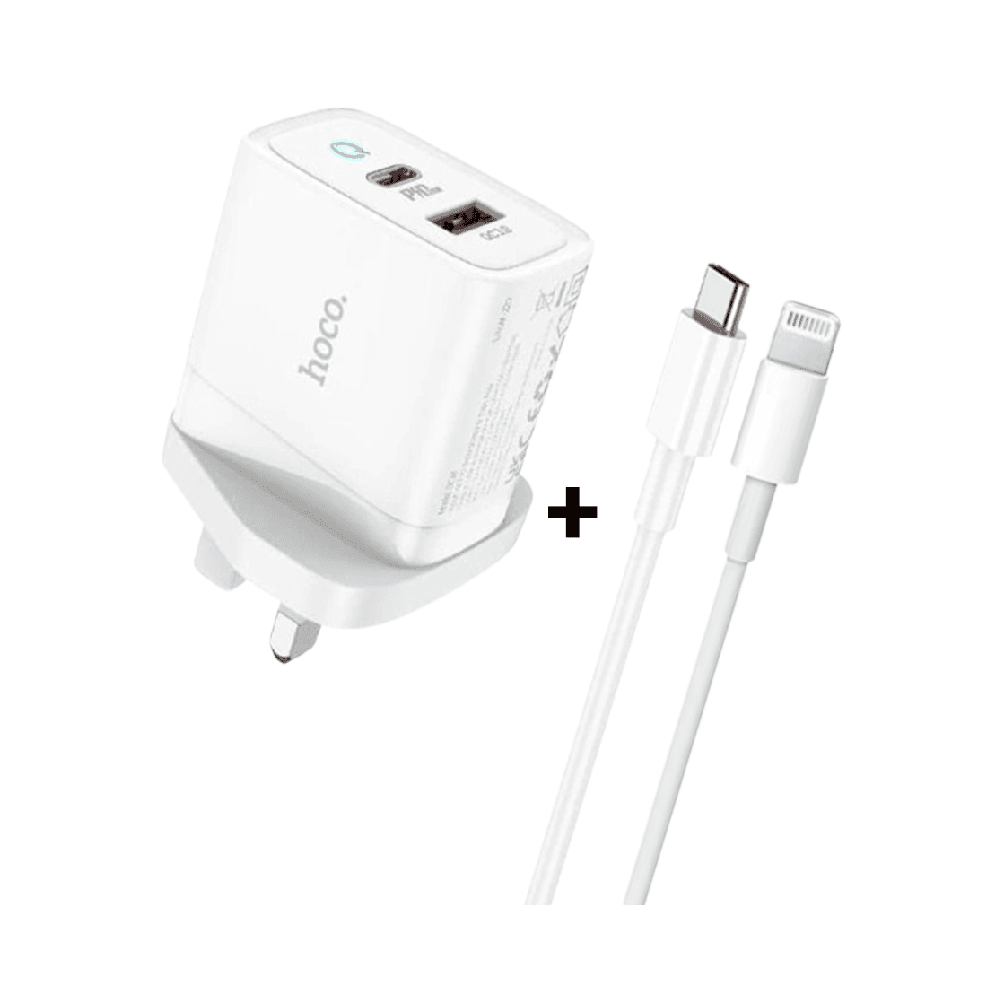 Hoco Dual Port 20W PD iPhone Cable 