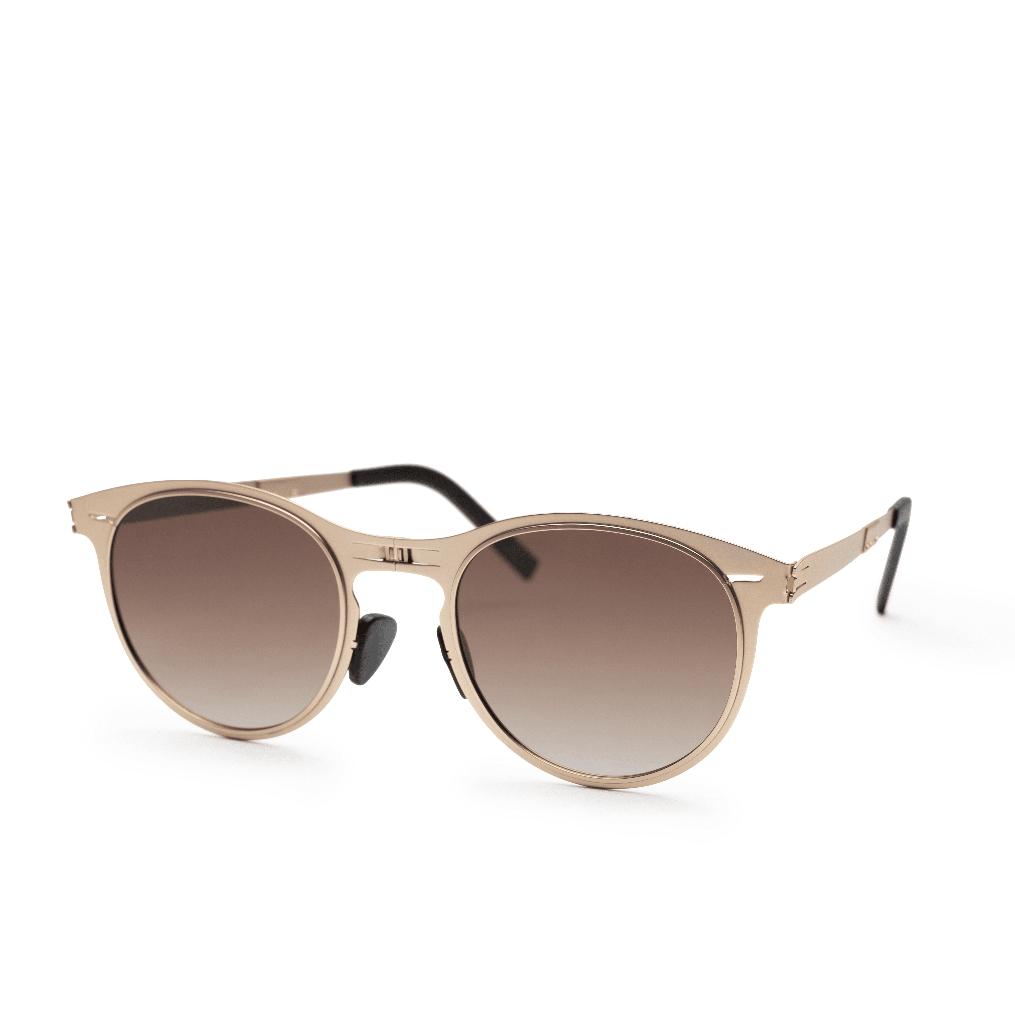 Earth Gold On Brown Gradient Sunglasses